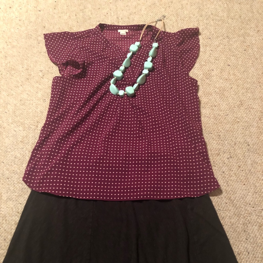 J Crew silky top size 12